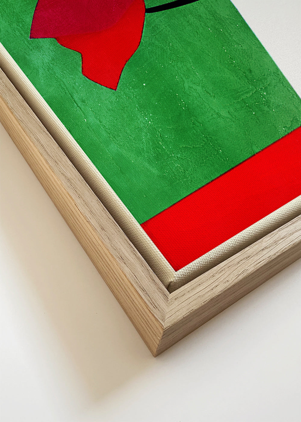 Botanische print met rode klaprozen