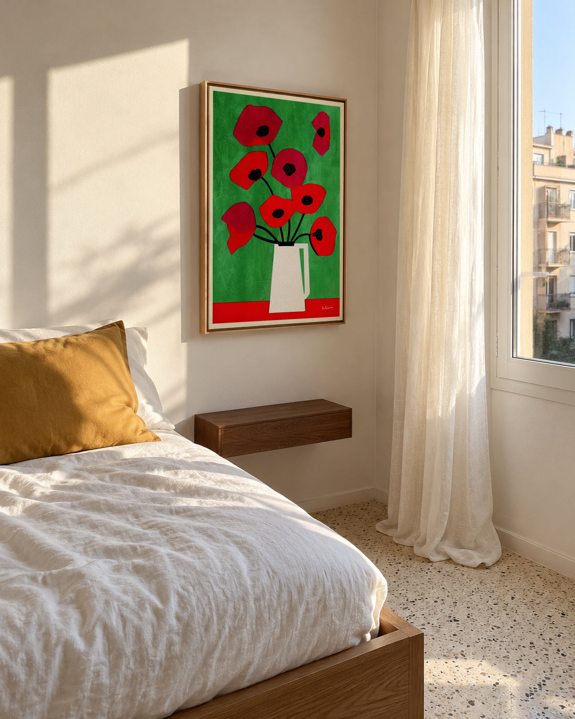 Vincent, My Love - Framed canvas in an interior