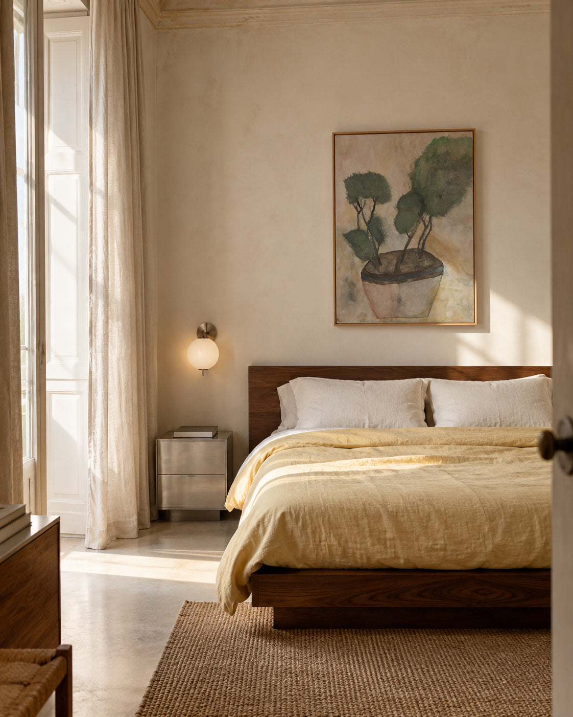 Un quadre imponent - Aina Fuster - Framed canvas in an interior