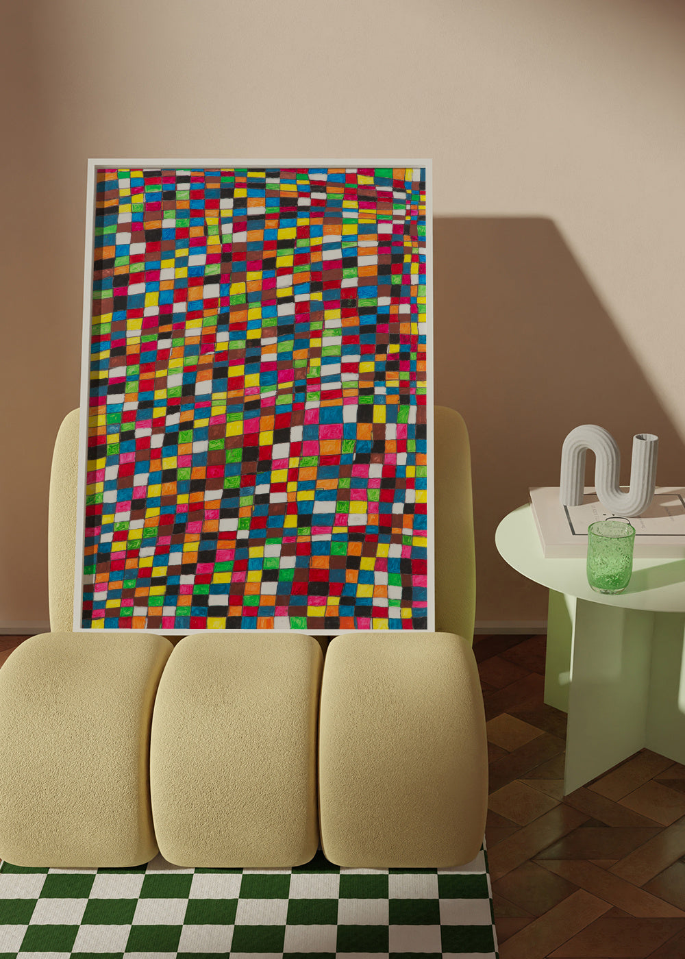 Hi som tots? - Miguel Ángel Juan - Framed poster in an interior