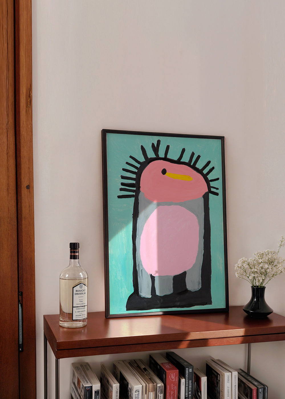 Kinderposter schattige roze pinguïn – Product3