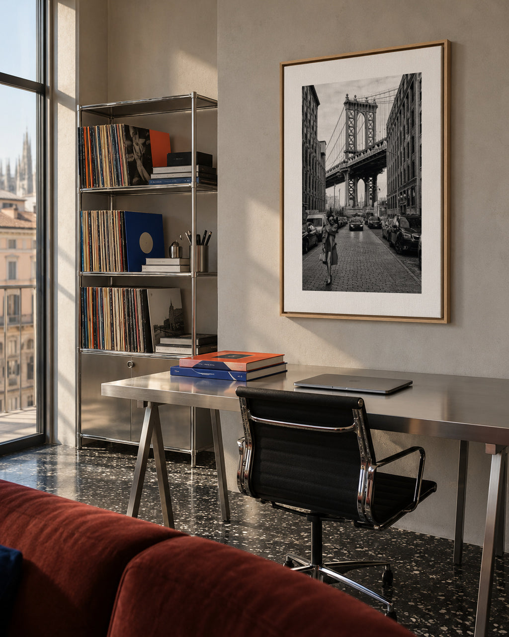 Oblivious - Framed canvas in an interior