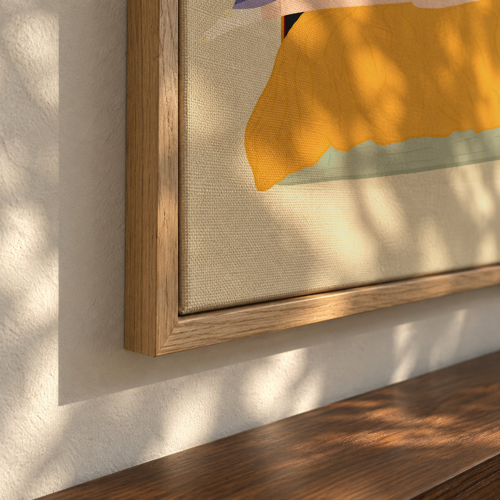 Digital Nomad - Framed canvas detail