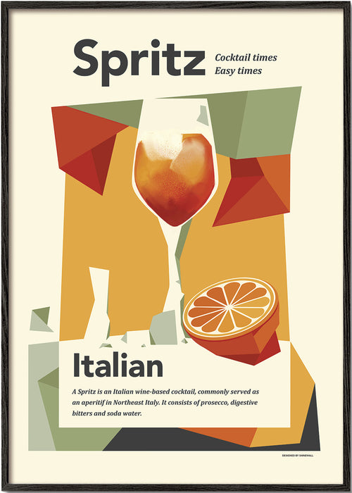 Keuken kunst Spritz Italiaans vintage poster