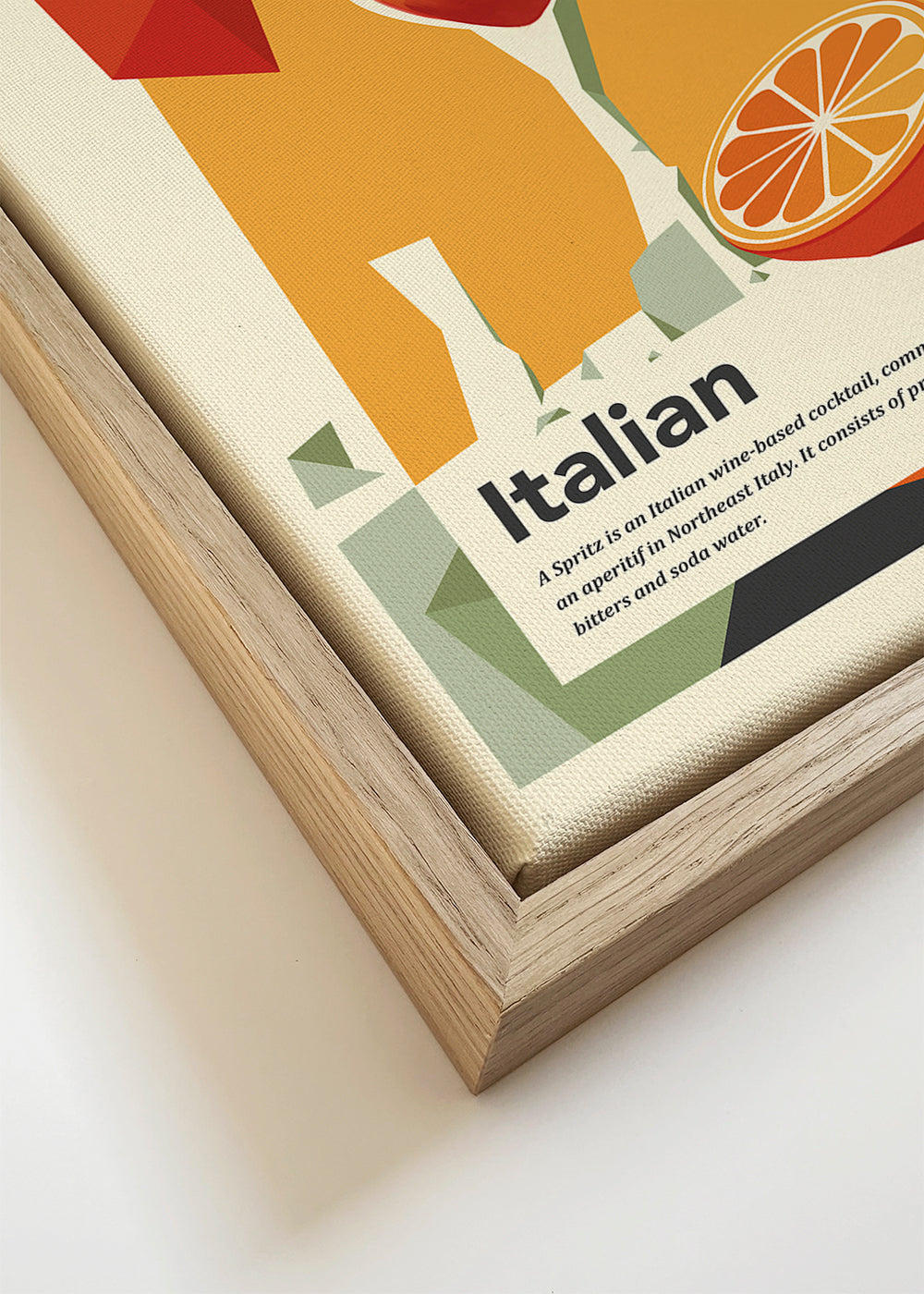 Keuken kunst Spritz Italiaans vintage poster