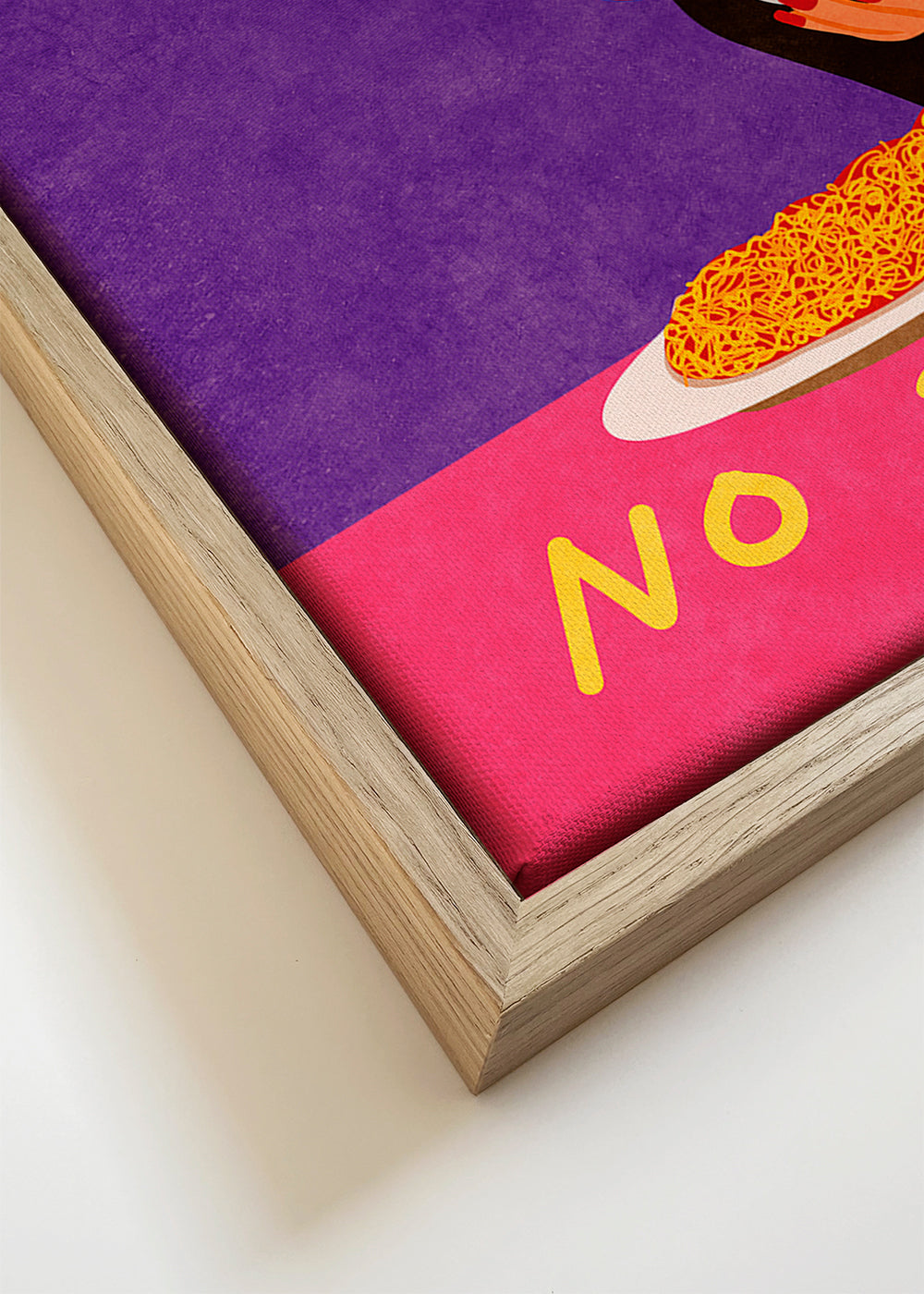 Keuken kunst pop-illustratie: vrouw eet spaghetti