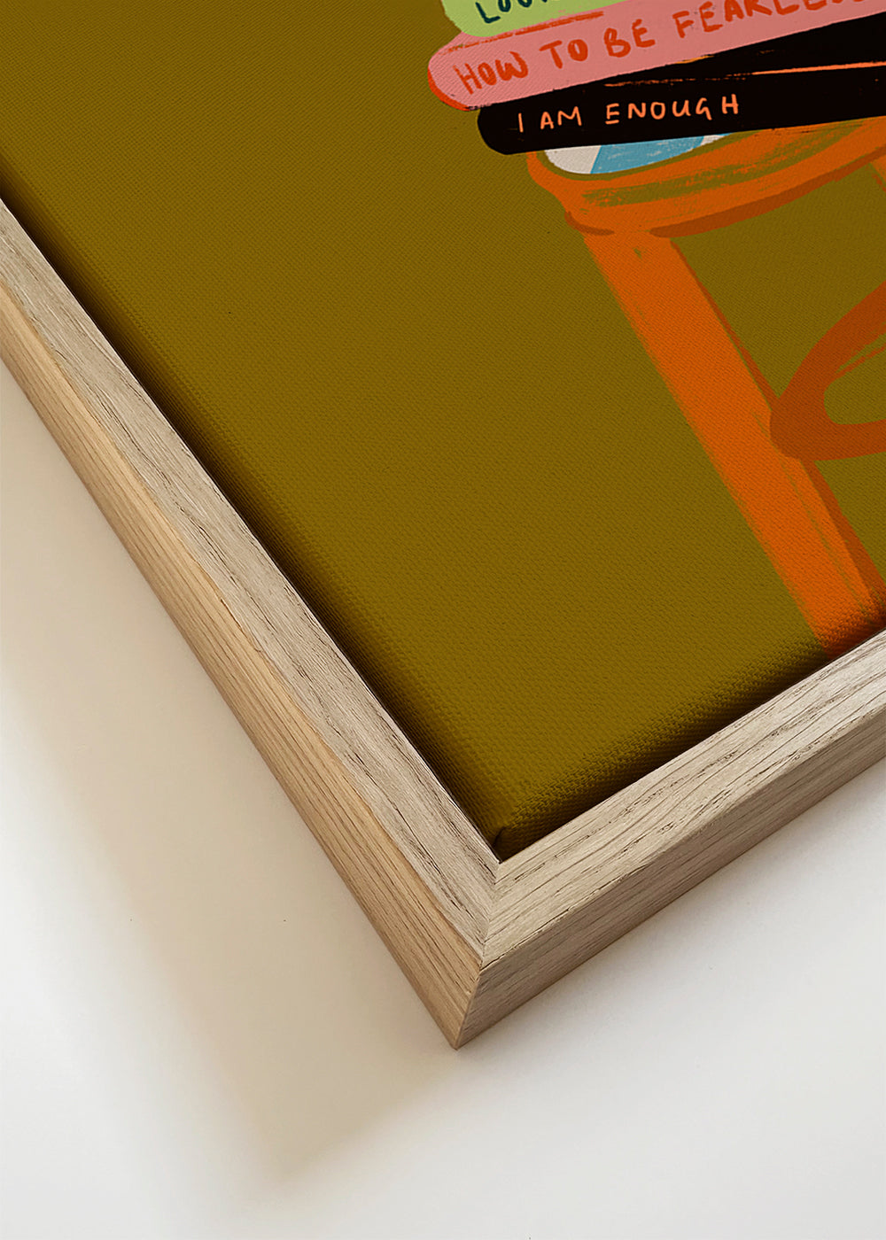 Botanische poster: vaas met bloemen op boeken