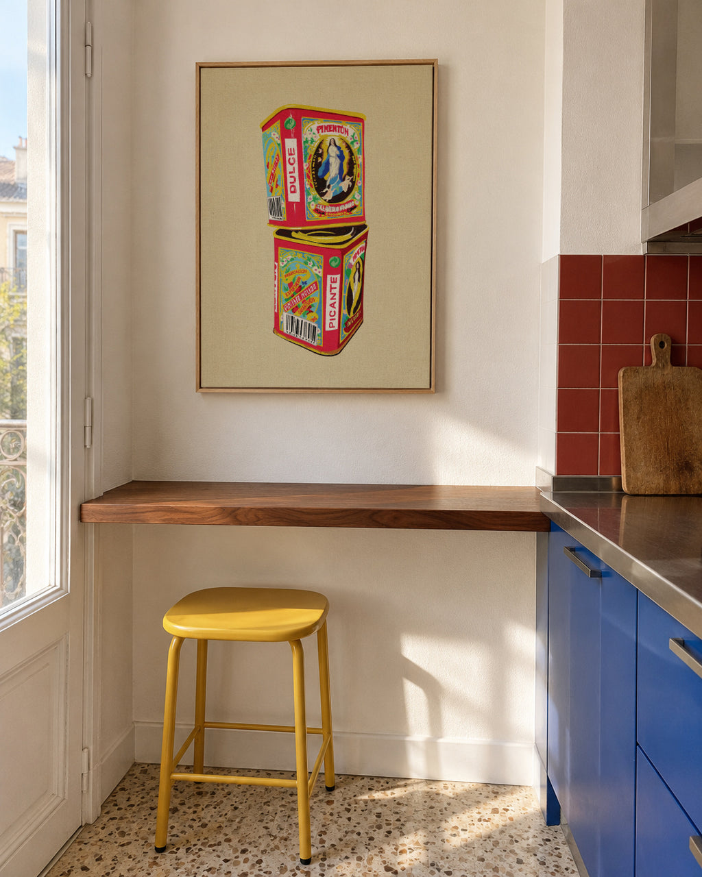 Pimentón - Framed canvas in an interior