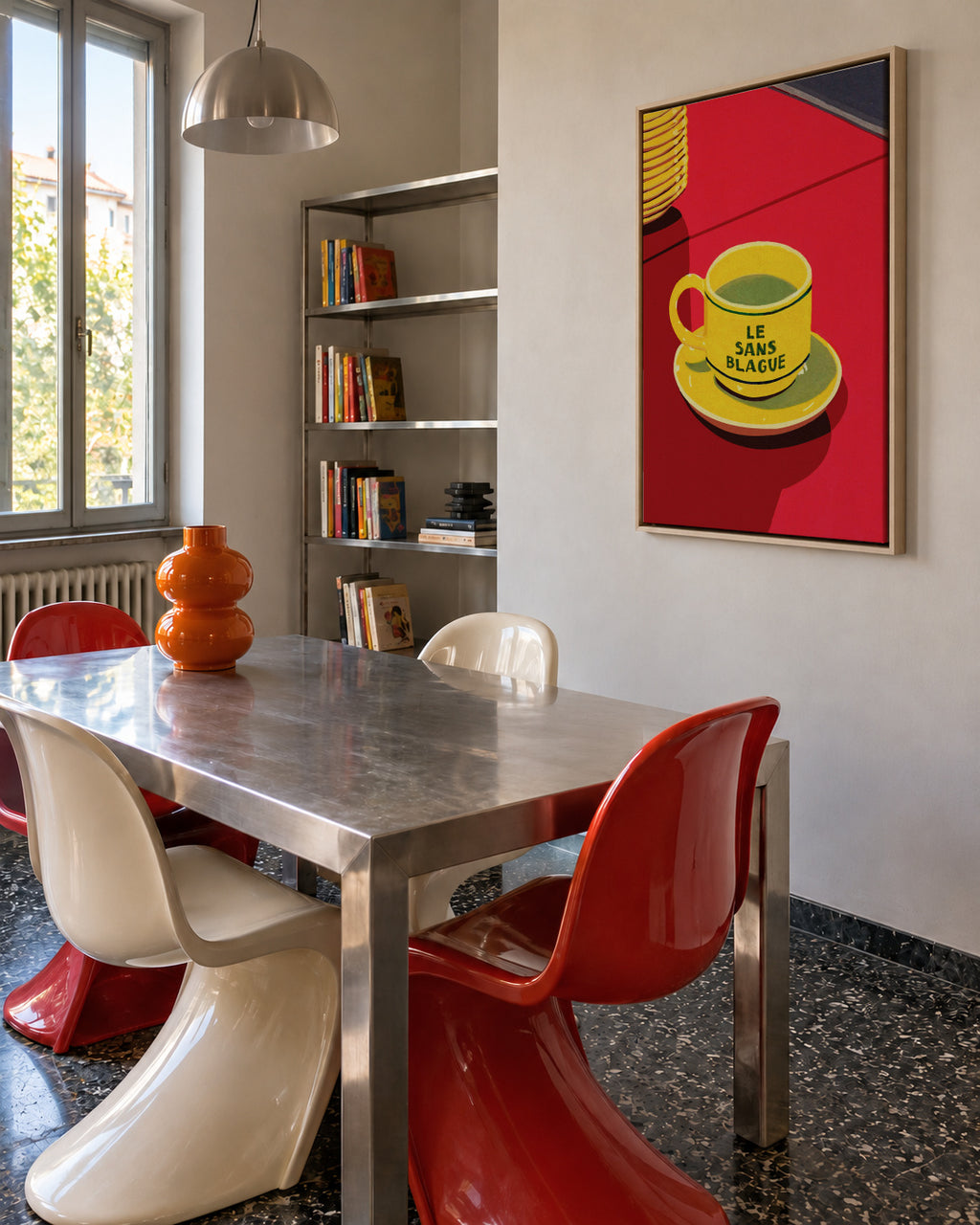 Le Sans Blague - Framed canvas in an interior