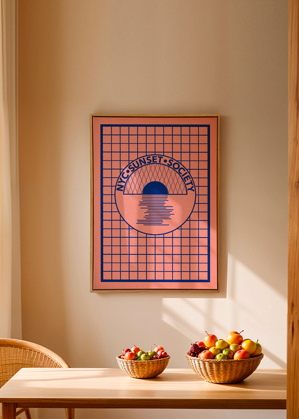 Nyc Sunset Society Blue