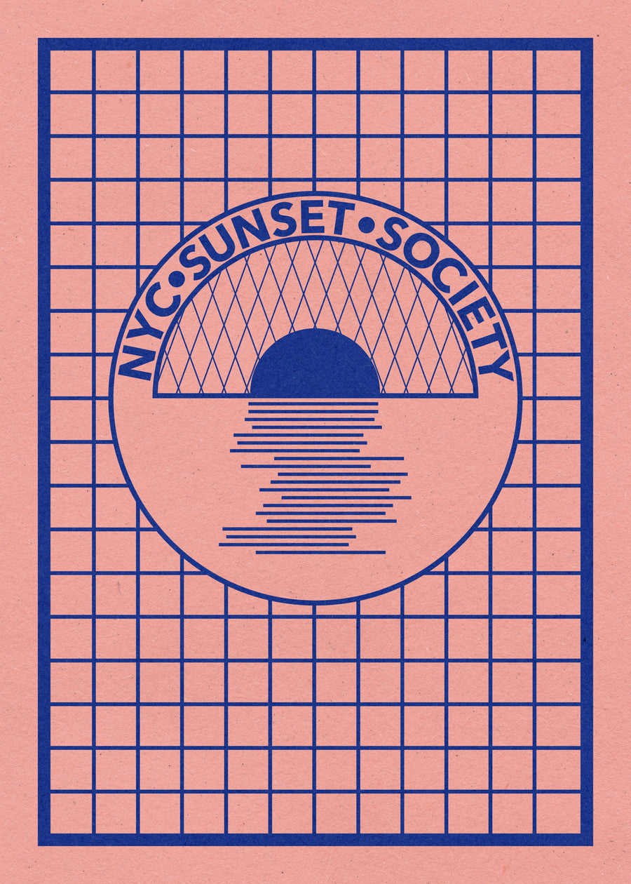 Nyc Sunset Society Blue