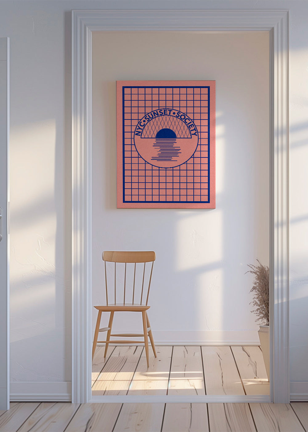 Nyc Sunset Society Blue