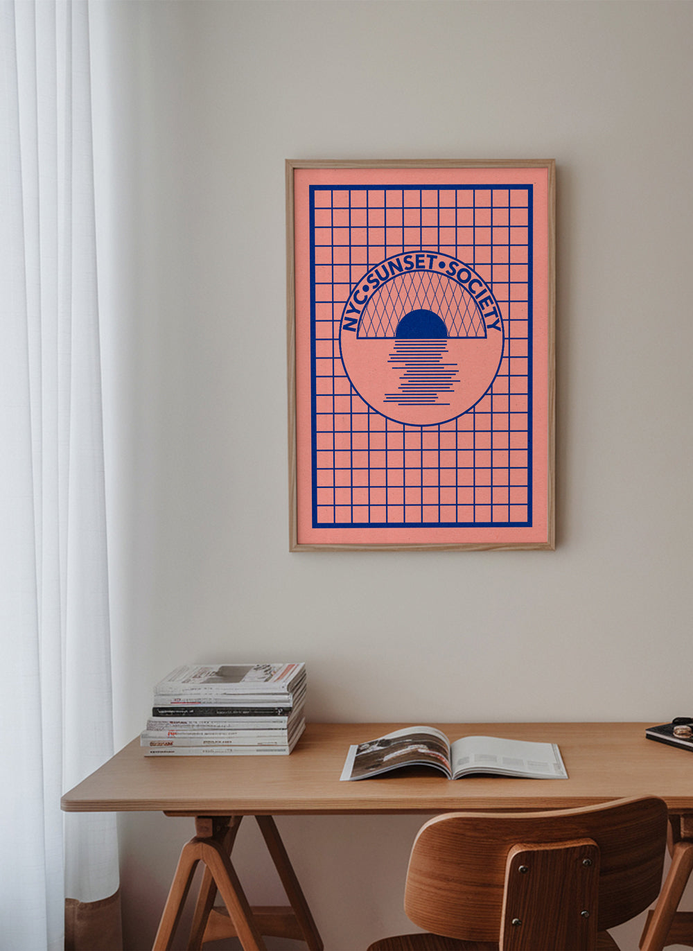 Nyc Sunset Society Blue