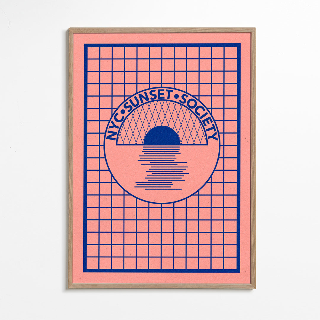 Nyc Sunset Society Blue