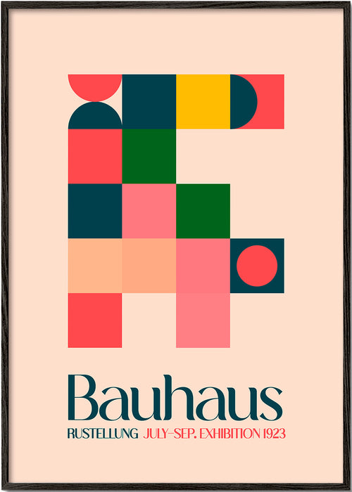 Vintage poster Bauhaus geometrie 1923