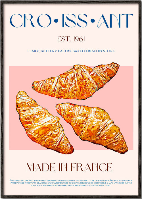 Keuken kunst Croissant illustratie