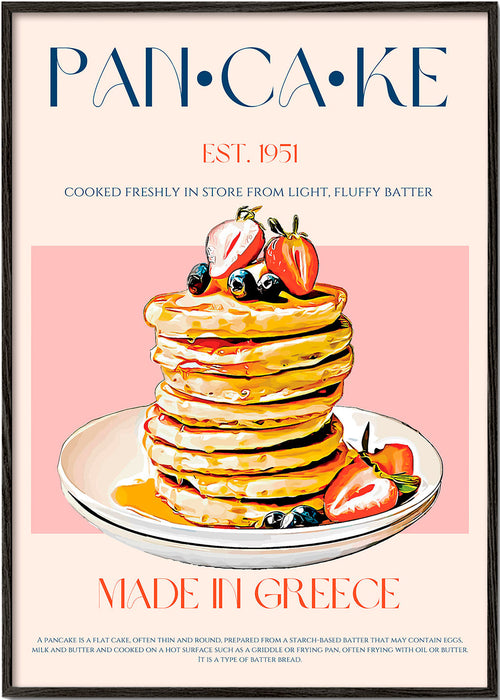 Keuken kunst Pancake stapel illustratie