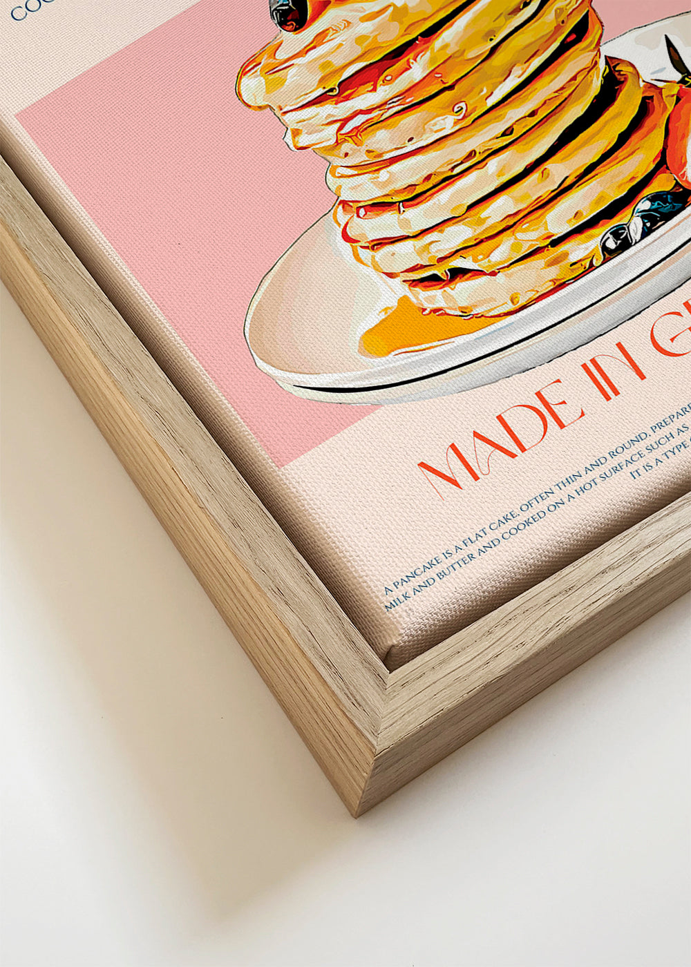 Keuken kunst Pancake stapel illustratie