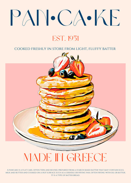Keuken kunst Pancake stapel illustratie