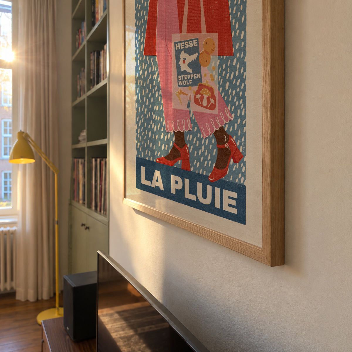 La Pluie French Style - Framed poster detail