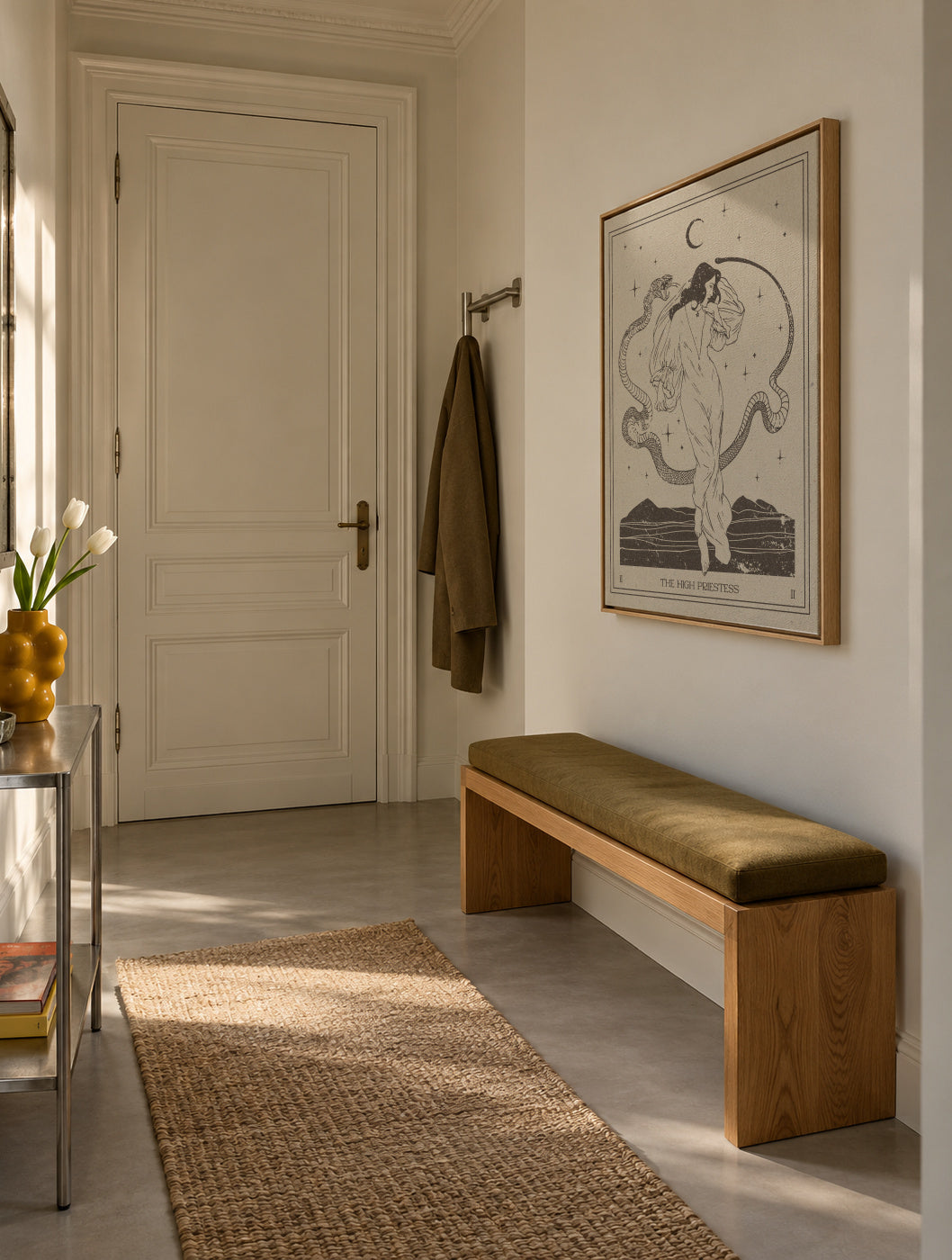 The High Priestess - Framed canvas in an interior