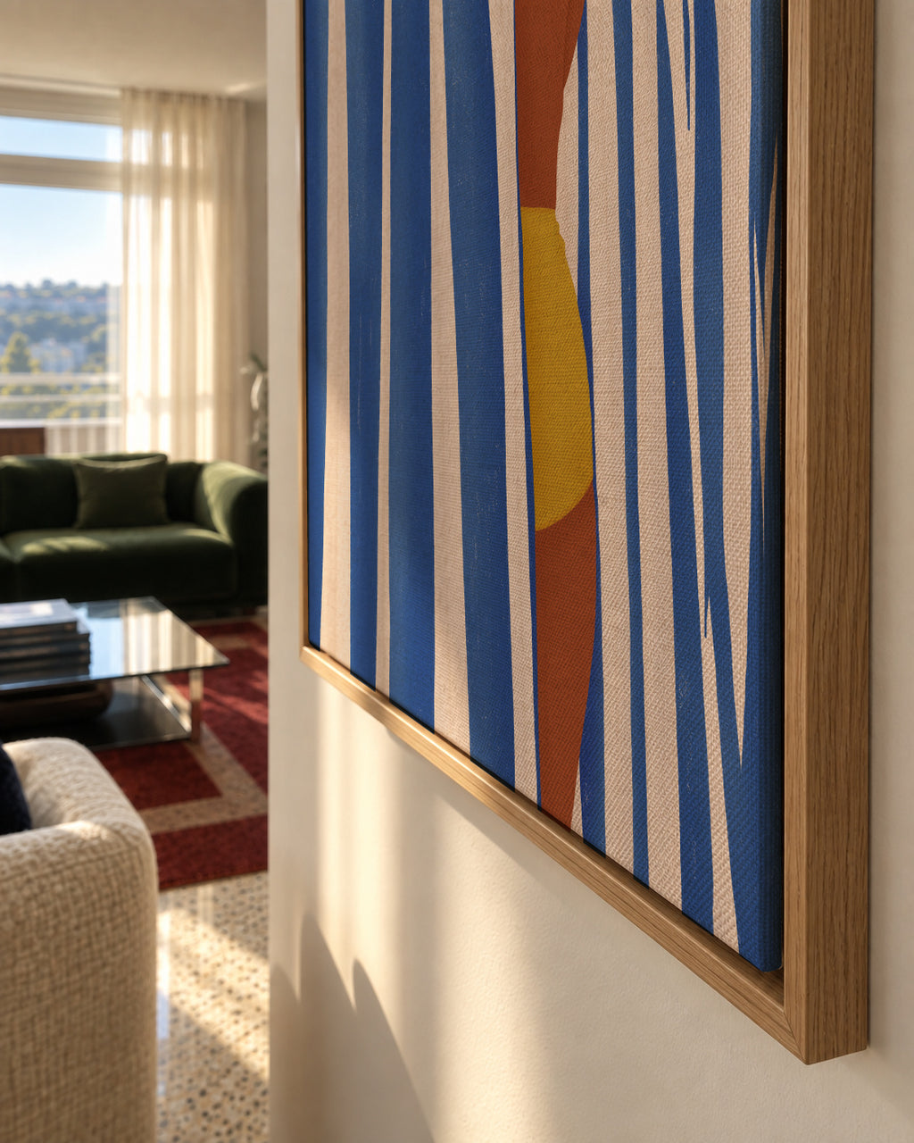 Summer Tan - Framed canvas detail