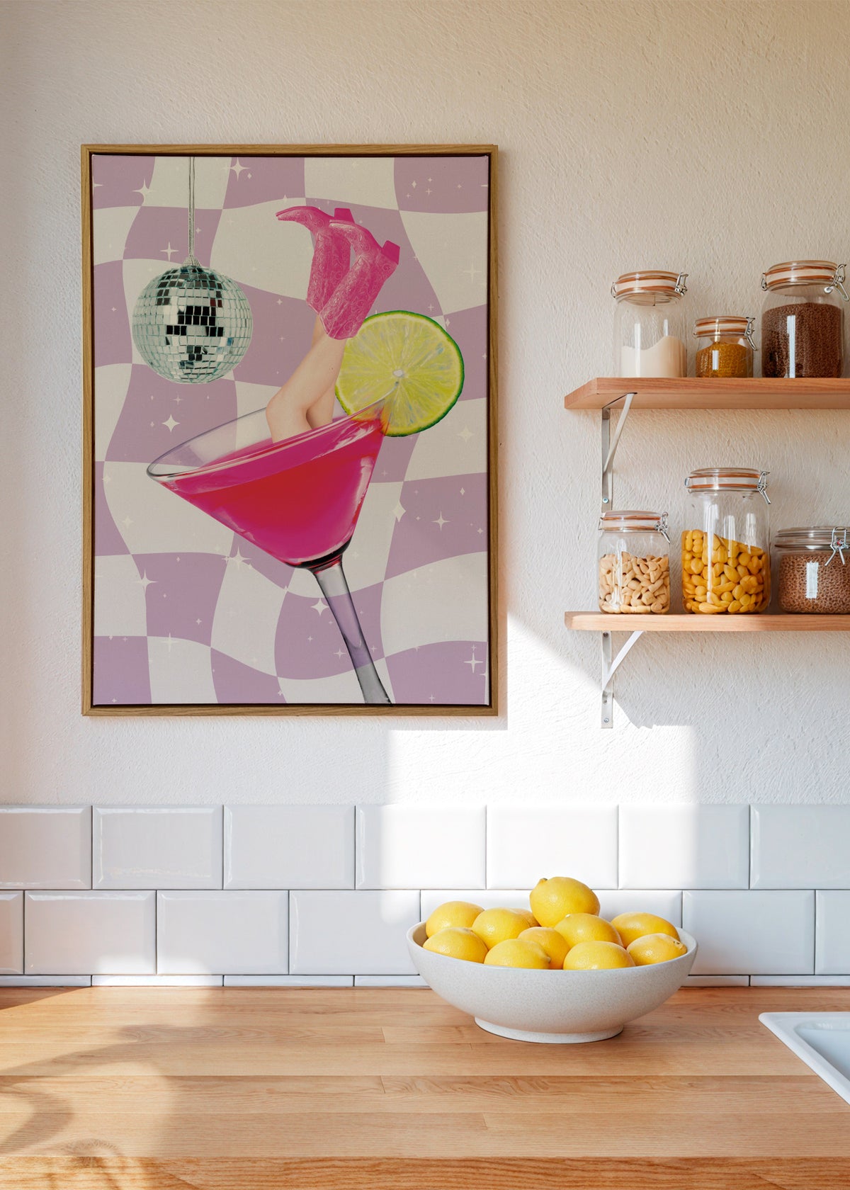 32.png - Framed canvas in an interior