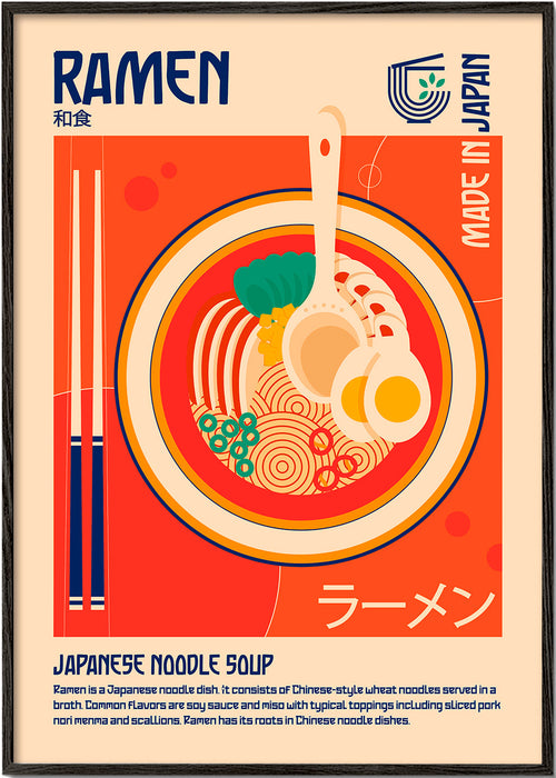 Keuken kunst Ramen Japanse poster