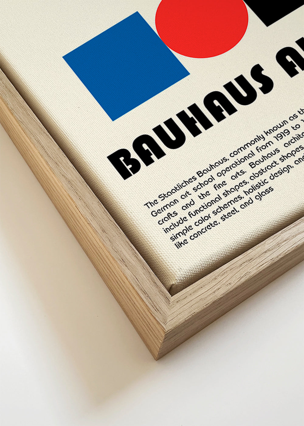 Geometrisch poster Bauhaus met primaire vormen