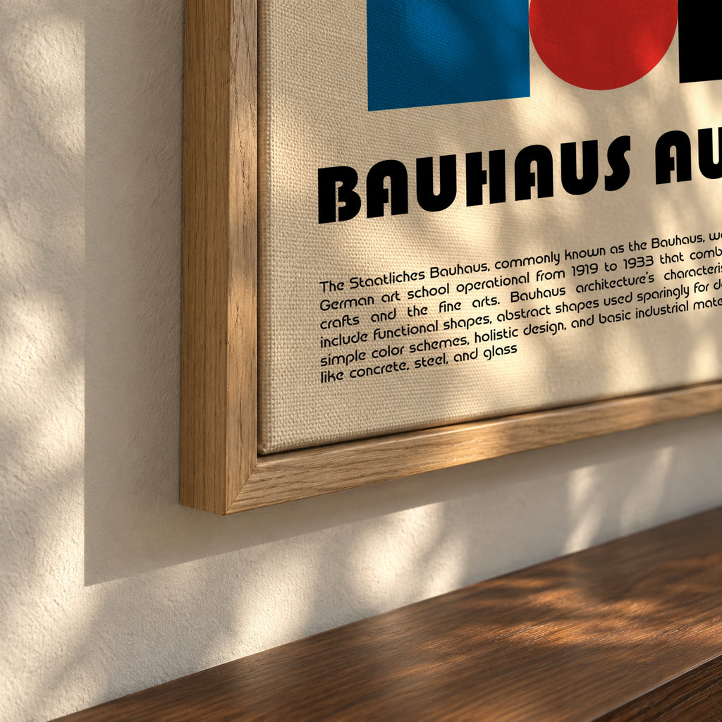 Bauhaus Ausstellung I - Framed canvas detail