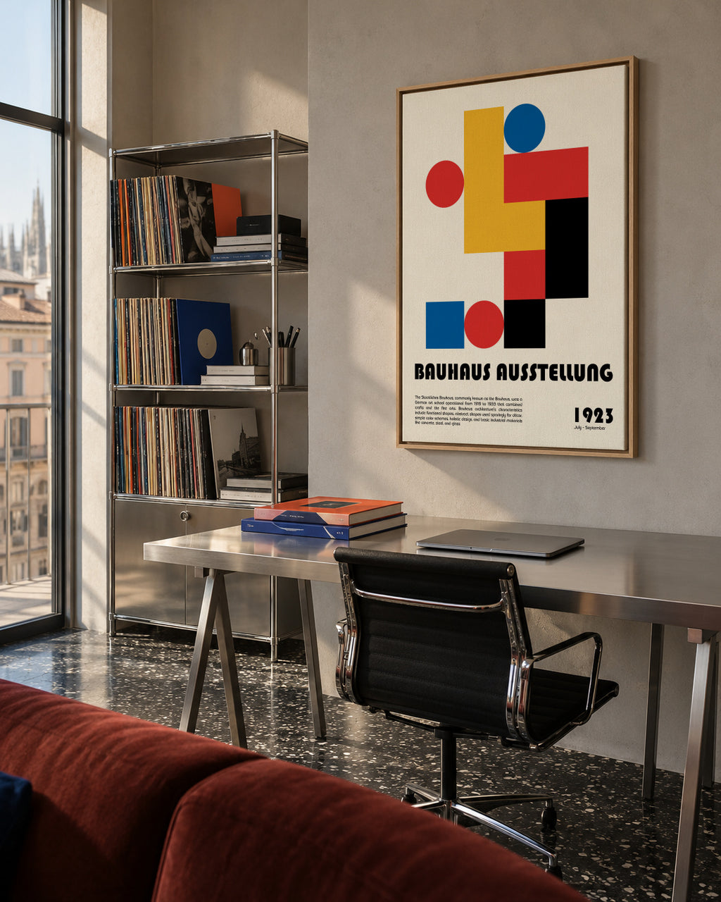 Bauhaus Ausstellung I - Framed canvas in an interior