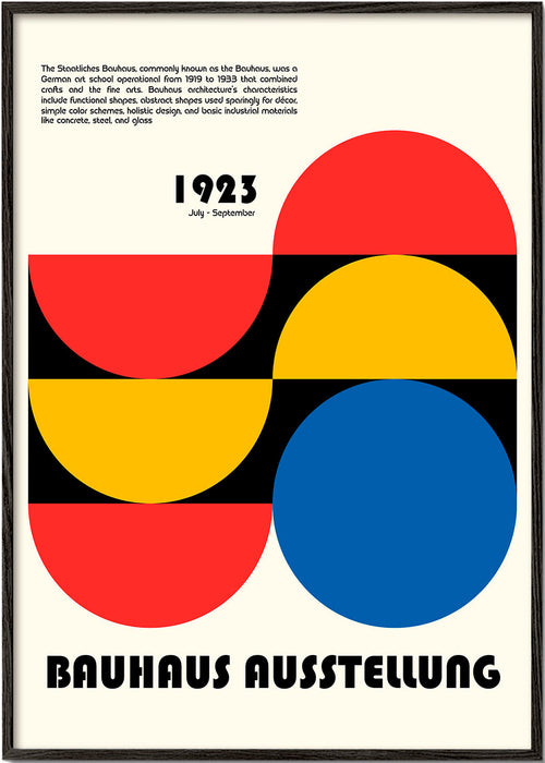 Geometrisch poster Bauhaus 1923 primaire vormen