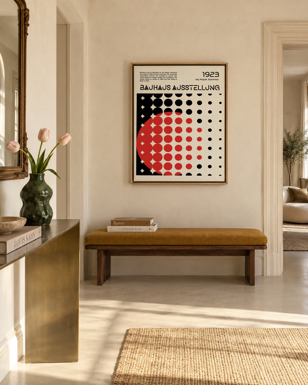 Bauhaus Ausstellung V - Framed canvas in an interior