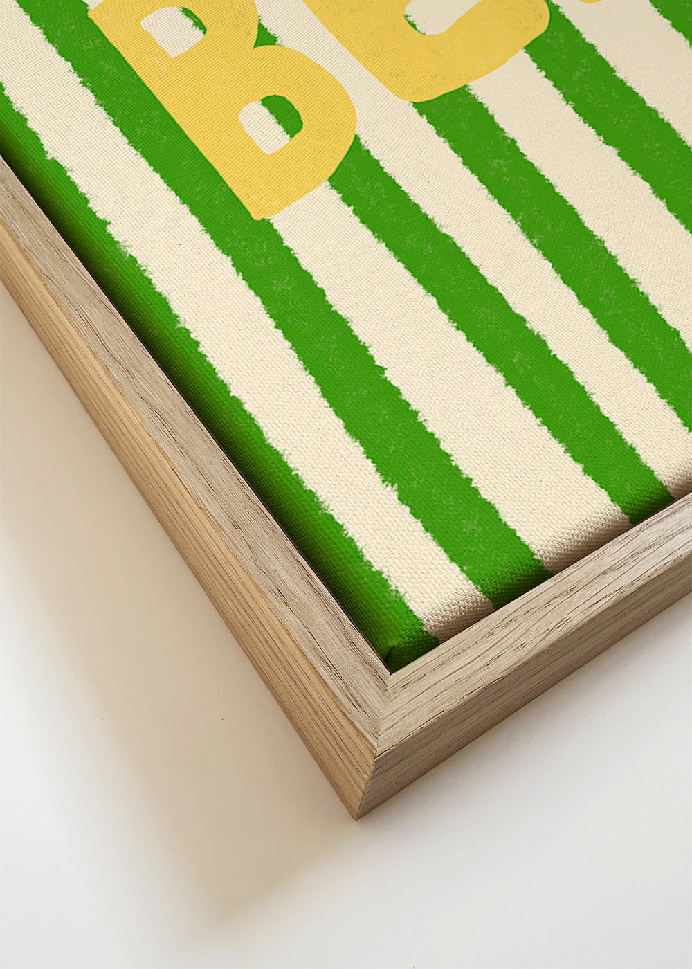 Illustratie 'Tutto Bene' met groene strepen