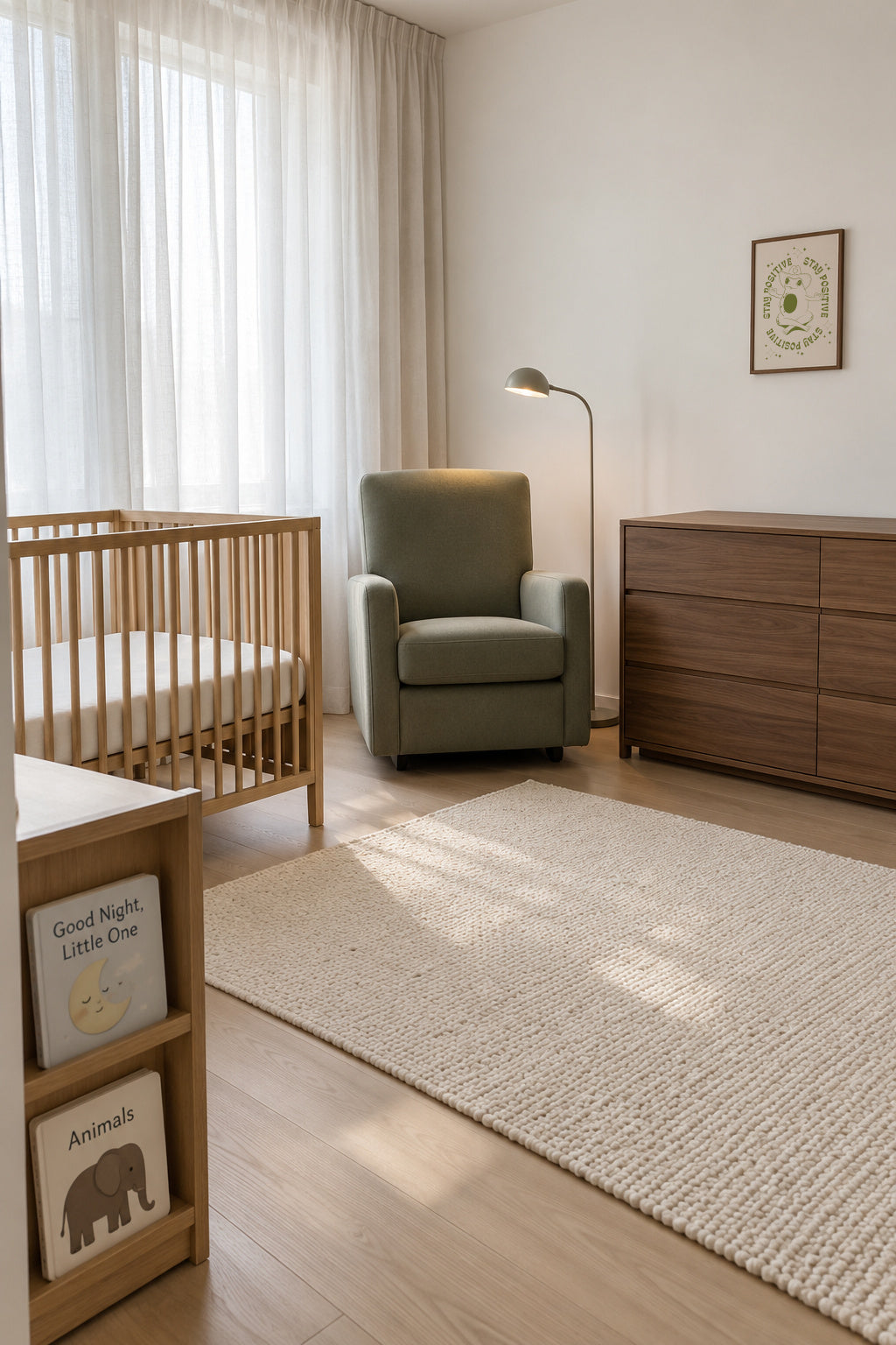 Happy Frog - Framed poster in an interior