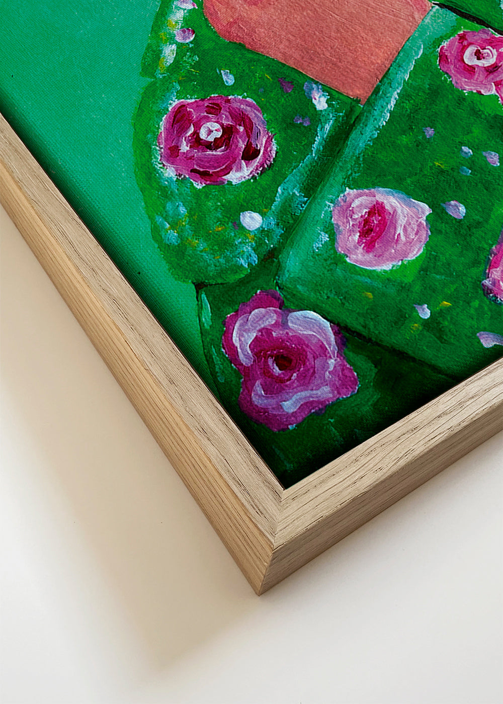Botanische poster: vrouwenportret met madelief