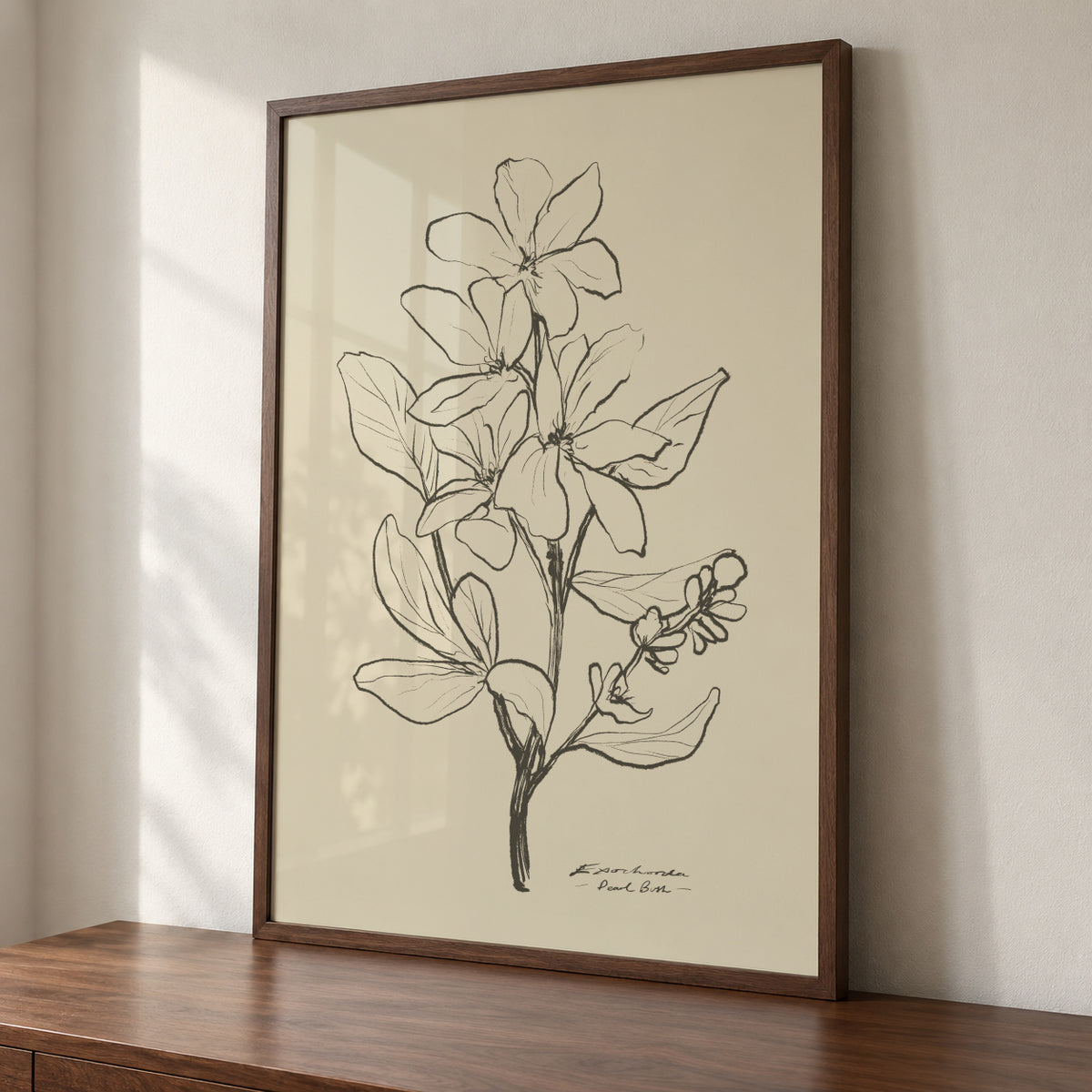 Floral 1 - Framed poster detail