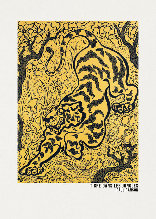 Tigre Dans Les Jungles Poster - Unframed art print