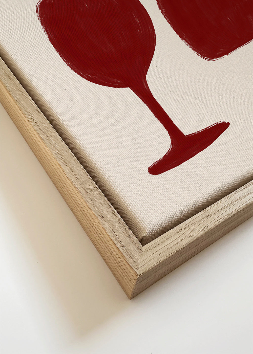 Keuken kunst: minimalistische wijnglazen