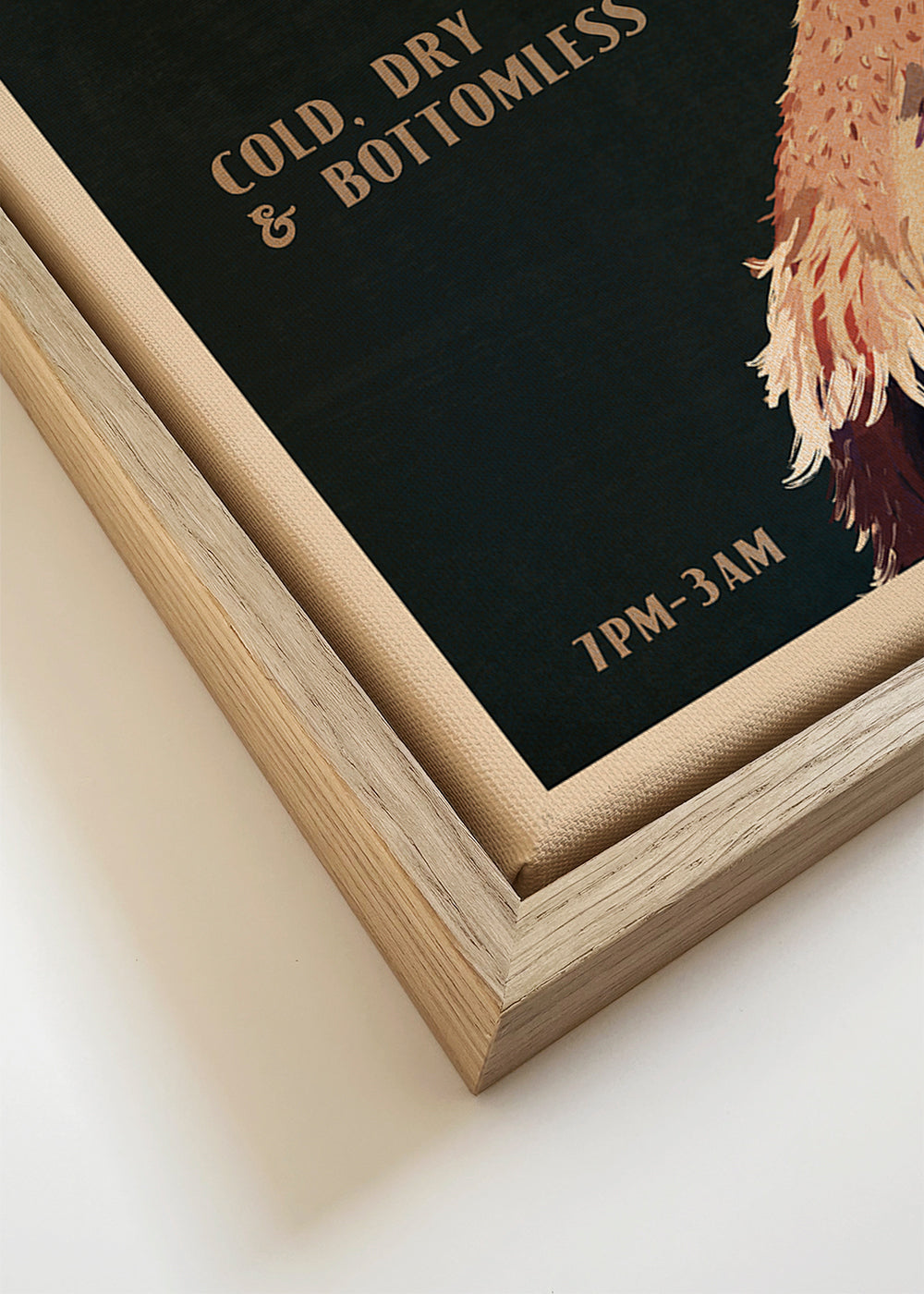 Cute Art Deco Prosecco Poster Of An Ostrich