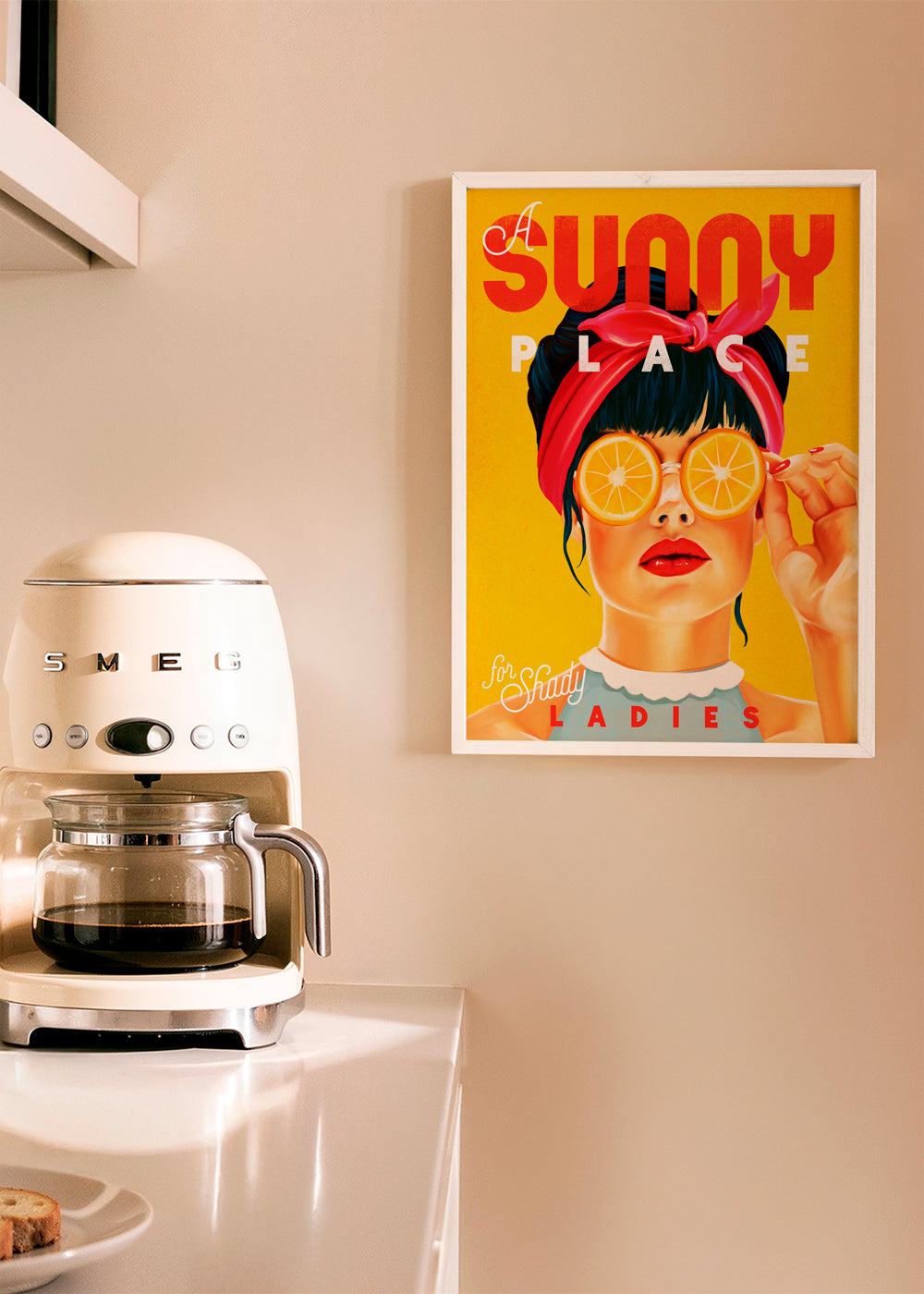 A Sunny Place For Shady Ladies Orange Pinup Art
