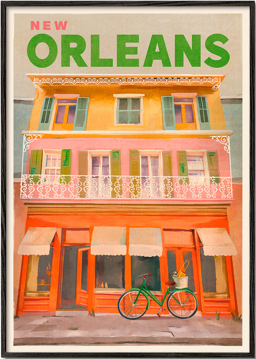Reisposter New Orleans vintage