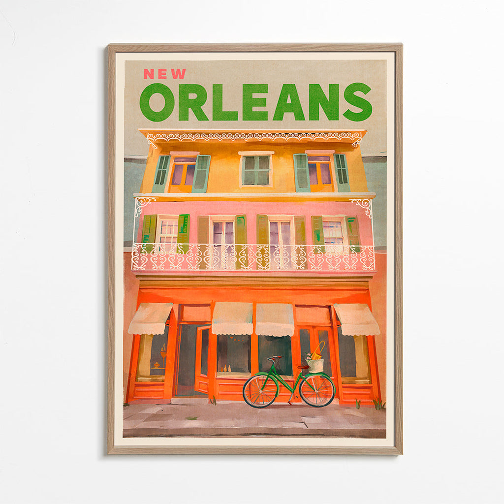 Reisposter New Orleans vintage