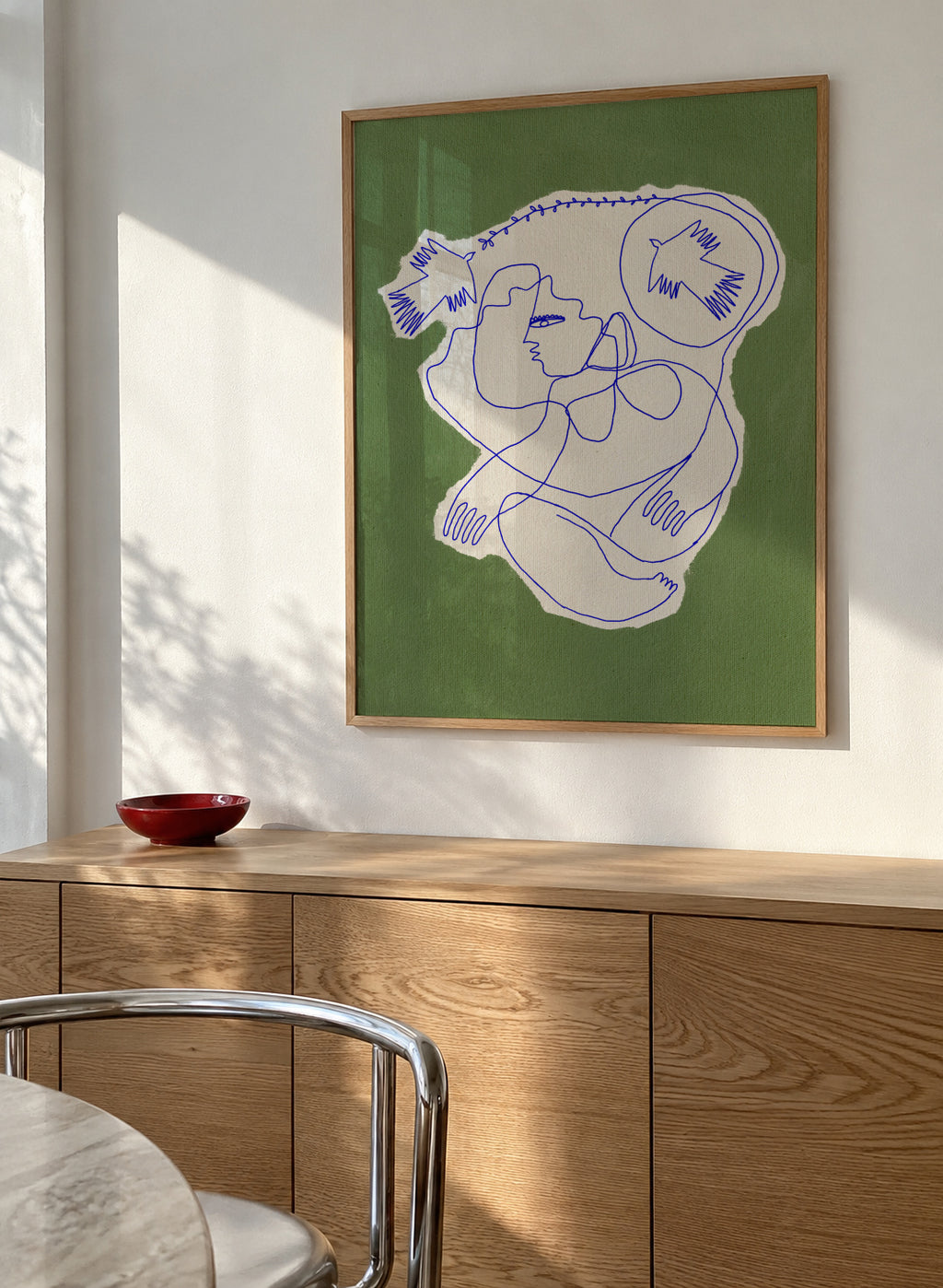 Hunter - Framed poster in an interior