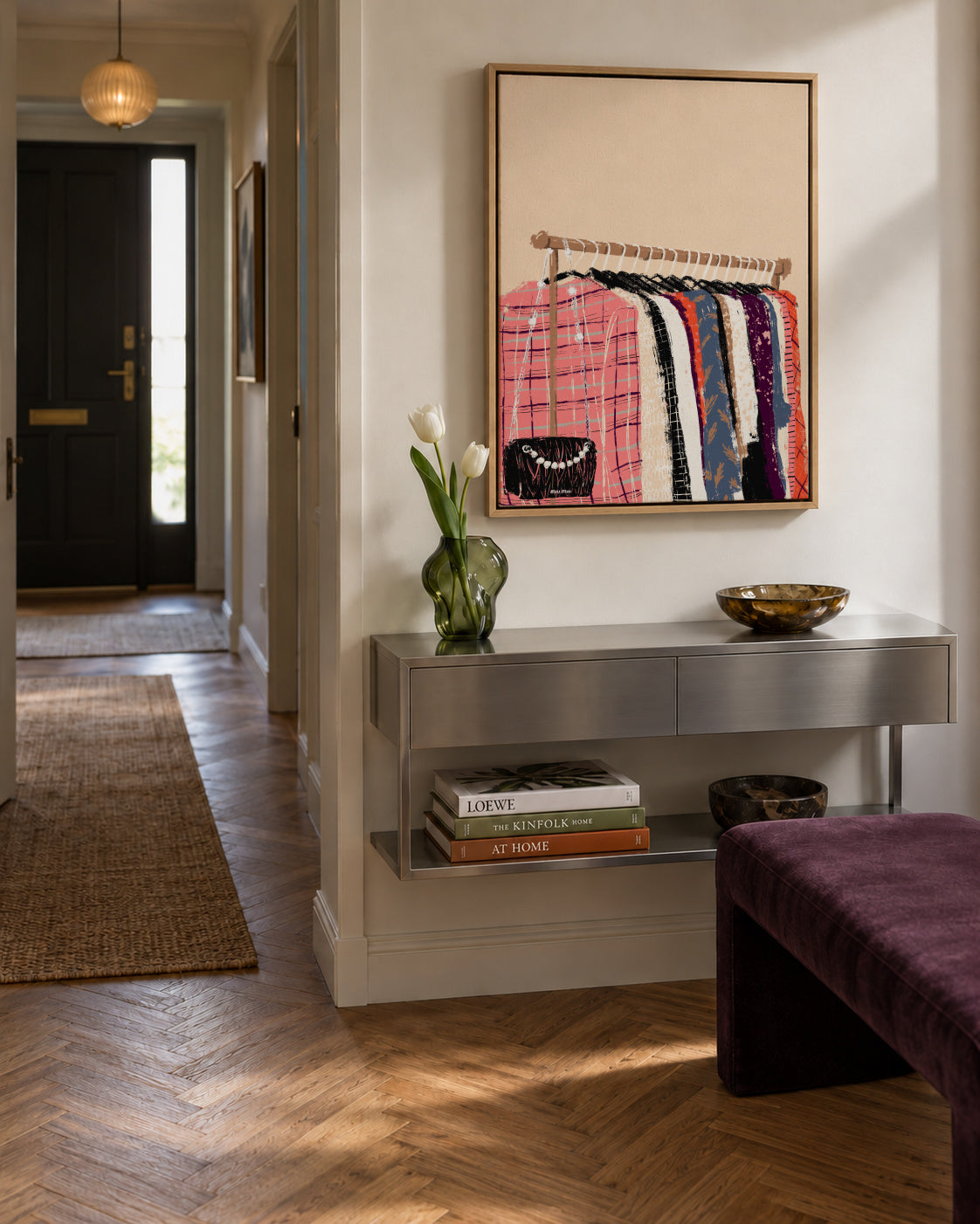 Fashion Clothes - Framed canvas in an interior
