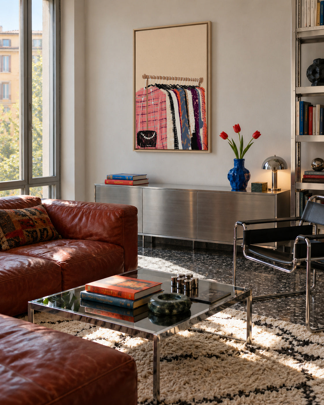 Fashion Clothes - Framed canvas in an interior