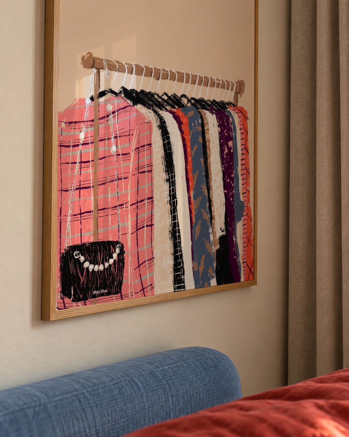 Fashion Clothes - Framed poster detail