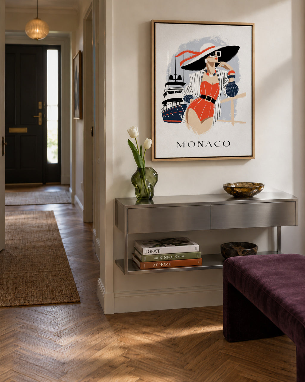 monaco - Framed canvas in an interior
