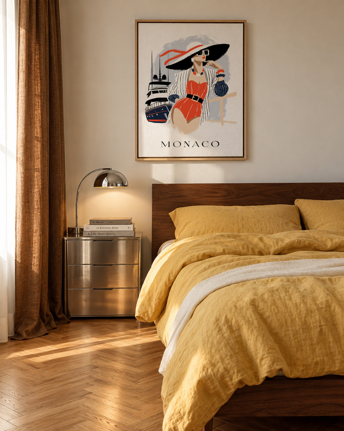 monaco - Framed canvas in an interior