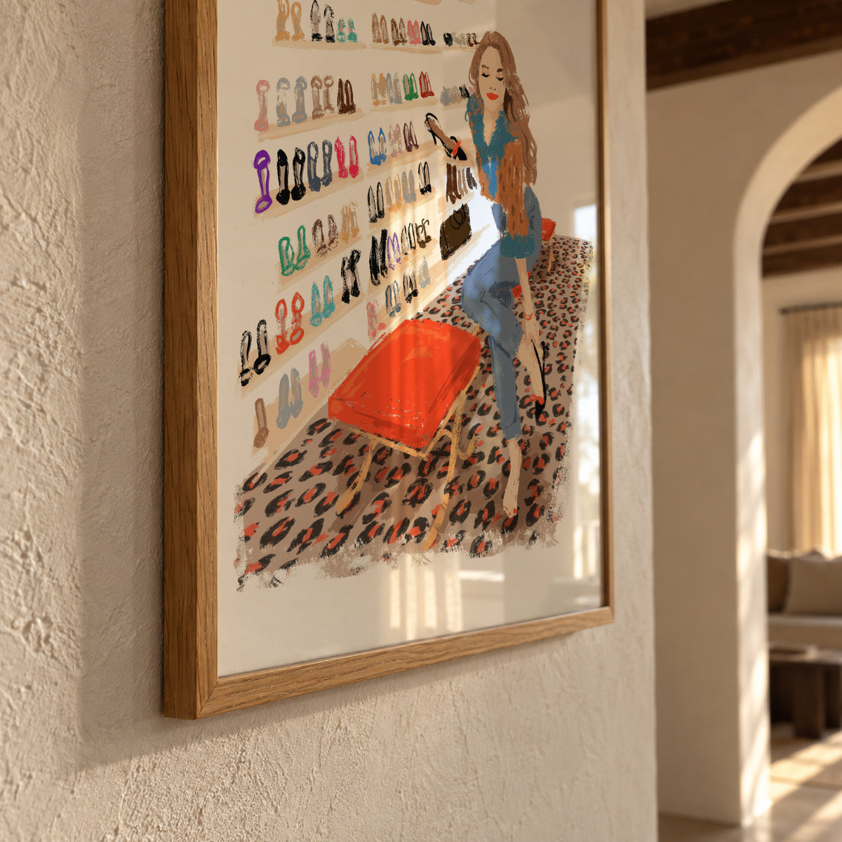 Shoes Shop - Framed poster detail